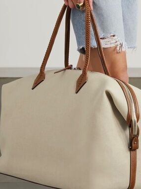 MÉTIER Weekend linen-canvas duffle